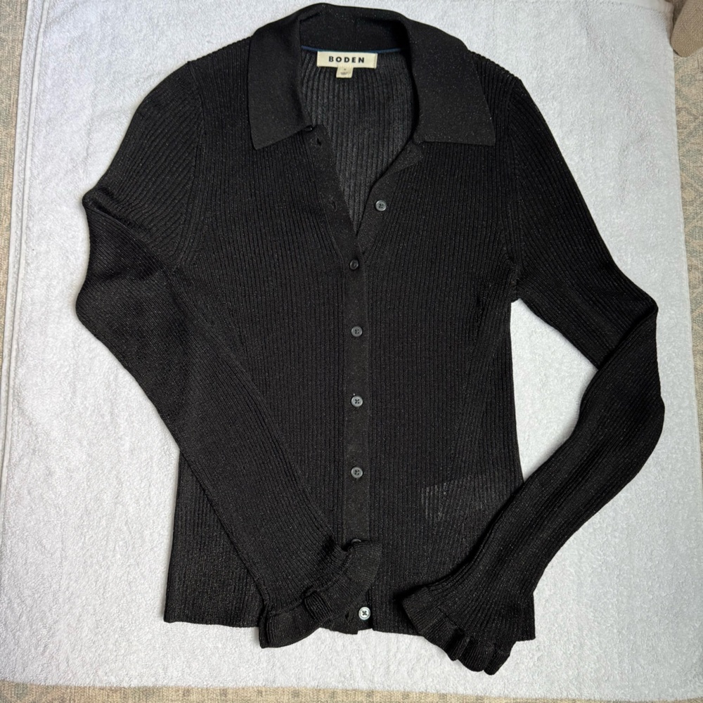 Boden Black Women's Cardigan Sweater